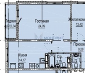 2-комн, 68 кв м, этаж 4/9 Вязниковская ул, 6