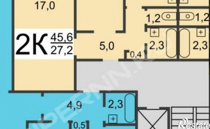 2-комн квартира ул Челюскинцев, 15,  д. 15