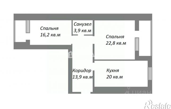 2-комн квартира ул Аркадия Гайдара, 26,  д. 26