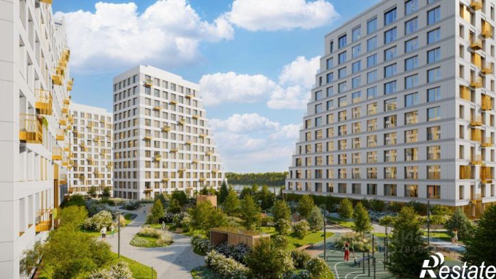 2-комн квартира в новом доме Набережная Гребного канала