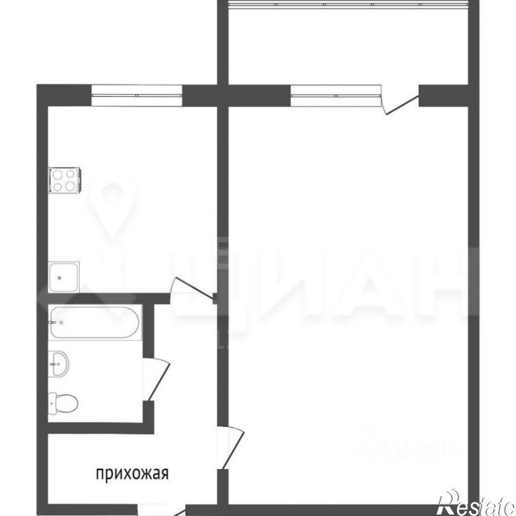 1-комн квартира ул Мончегорская, 16А 1,  д. 16А 1,  к. 1