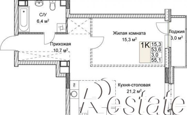 1-комн квартира в новом доме Ильинская улица, 110,  д. 110