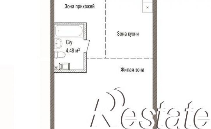 1-комн квартира в новом доме улица Родионова, 178,  д. 178